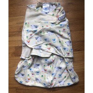 Halo Newborn 0-3M Swaddle Sleep Sack Yellow Sheep